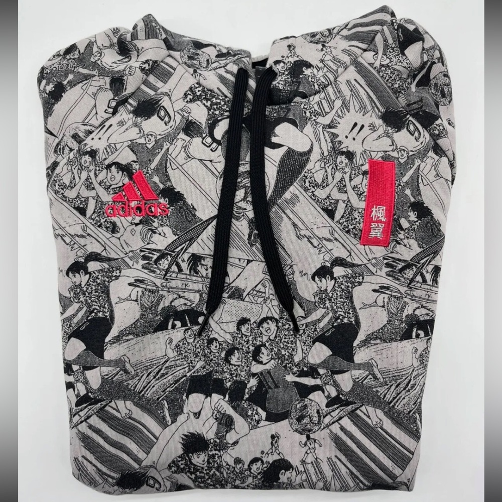 Rare Adidas Captain Tsubasa hoodie size XL